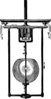 lampe à arc, illustration vintage. vecteur