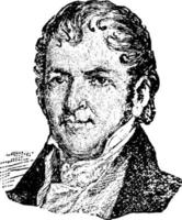 eli whitney, illustration vintage vecteur