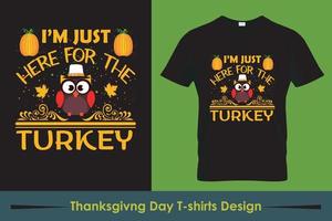 vecteur gratuit de t-shirt de thanksgiving