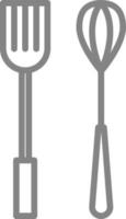 outils de cuisson, illustration, sur fond blanc. vecteur