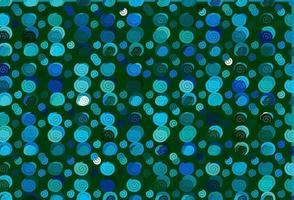 motif vectoriel bleu clair et vert avec des formes de bulles.