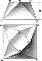 solide irrégulier avec illustration vintage de surfaces triangulaires. vecteur