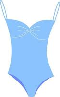 maillot de bain bleu, illustration, vecteur sur fond blanc