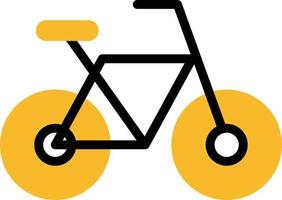 Vélo de gym, illustration, vecteur sur fond blanc.