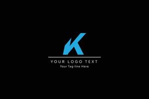 lettre k logo alphabet design icône vecteur symbole