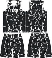 modèle de conception d'uniforme de basket-ball. abstrait motif de fond pour le basket-ball uniforme basket-ball sublimation vélo e-sport basket-ball football tissu modèle sport fond vecteur