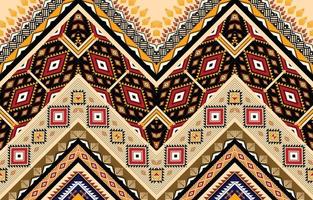 motif géométrique ethnique américain, occidental, aztèque motif sans couture pour le tissu, le rideau, l'arrière-plan, le sarong, le papier peint, les vêtements, l'emballage, le batik, le carrelage, l'intérieur. illustration vectorielle. vecteur