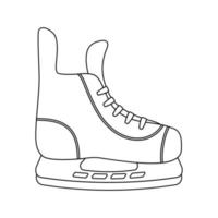 aperçu des patins de hockey d'hiver. illustration vectorielle vecteur