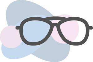 lunettes modernes, illustration, vecteur, sur fond blanc. vecteur