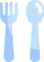 fourchette et cuillère, illustration, vecteur sur fond blanc.