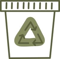 recyclage des ordures, illustration, vecteur sur fond blanc.
