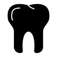 icône du design moderne de la dent saine vecteur