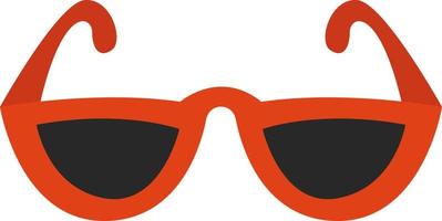 lunettes de soleil rouges, illustration, vecteur, sur fond blanc. vecteur