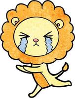 personnage de lion de vecteur en style cartoon