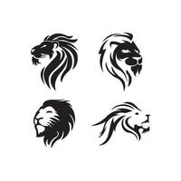 tête de lion icône logo vector design