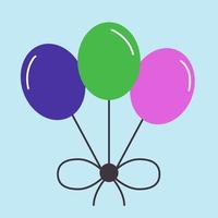 ballons, illustration, vecteur sur fond blanc.