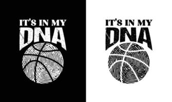 conception de t-shirt de citation de basket-ball, typographie vecteur