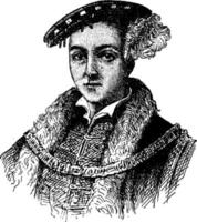 edward vi, illustration vintage vecteur