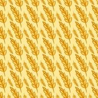 motif de blé, illustration, vecteur sur fond blanc