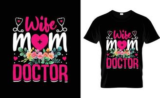 conception de t-shirt de médecin, slogan de t-shirt de médecin et conception de vêtements, typographie de médecin, vecteur de médecin, illustration de médecin