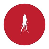 vecteur de logo de ginseng