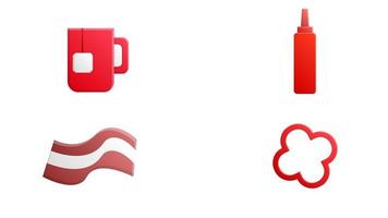 icônes chaudes pour le web et le mobile. ensemble d'icônes chaudes incluses ligne mercure, thé, pompier, bikini, ketchup, saucisse, sachet de thé, volcan, café, poivre sur fond noir vecteur