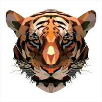 illustration vectorielle de la mascotte tête de tigre vecteur