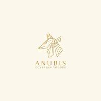 modèle d'icône de conception de logo anubis vecteur