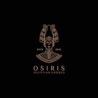 vecteur d'icône de conception de logo osiris