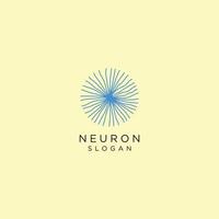 vecteur de conception d'icône de logo de neurone