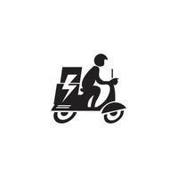 conception de transport de logo de livraison rapide vecteur