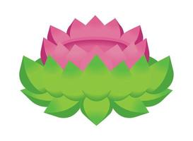 fleur de lotus décorative vecteur