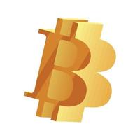 crypto-monnaie bitcoin argent vecteur