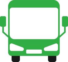 bus vert, illustration, vecteur sur fond blanc