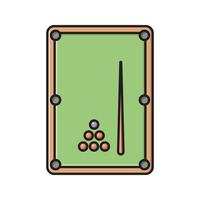 illustration vectorielle de billard sur fond.symboles de qualité premium.icônes vectorielles pour le concept et la conception graphique. vecteur