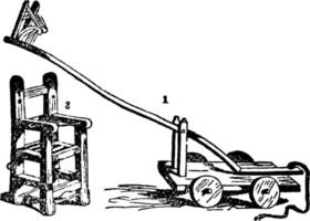 illustration vintage de tabouret d'esquive. vecteur