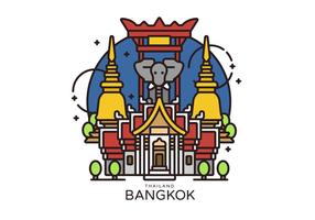 Bangkok Landmark Vector Illustration