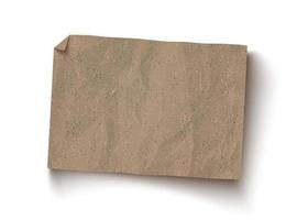 texture de papier brun artisanal. vecteur