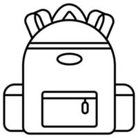 sac de randonnée qui peut facilement être modifié ou modifié vecteur