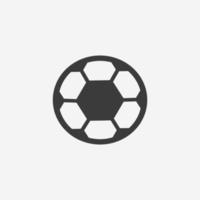 vecteur d'icône de ballon de football isolé. football, symbole de signe de sport