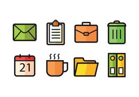 Bureau Icon Pack vecteur