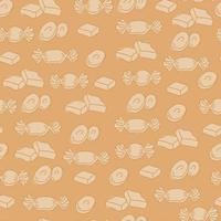 motif caramel orange vecteur