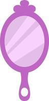 miroir violet magique, illustration, sur fond blanc. vecteur