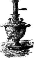 samovar, illustration vintage. vecteur