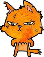 personnage de chat de vecteur en style cartoon