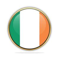 modèle de conception de drapeau bouton irlande vecteur