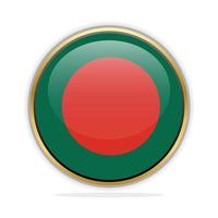 modèle de conception de drapeau de bouton bangladesh vecteur