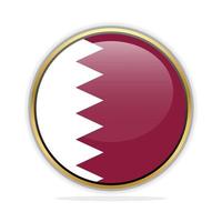 modèle de conception de drapeau de bouton qatar vecteur