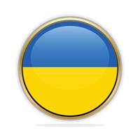 modèle de conception de drapeau bouton ukraine vecteur