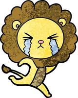 personnage de lion de vecteur en style cartoon